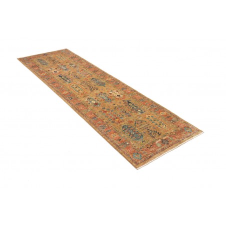 Tappeto Tribal Pakistan arancione grigio 80x242