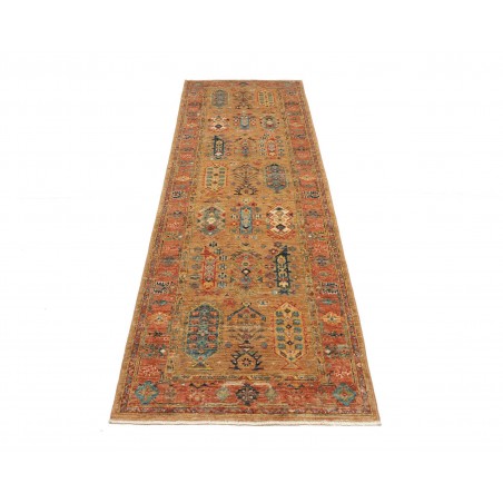 Tappeto Tribal Pakistan arancione grigio 80x242