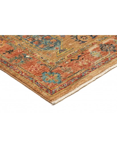 Tappeto Tribal Pakistan arancione grigio 80x242
