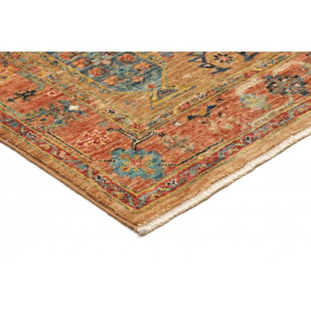 Tappeto Tribal Pakistan arancione grigio 80x242