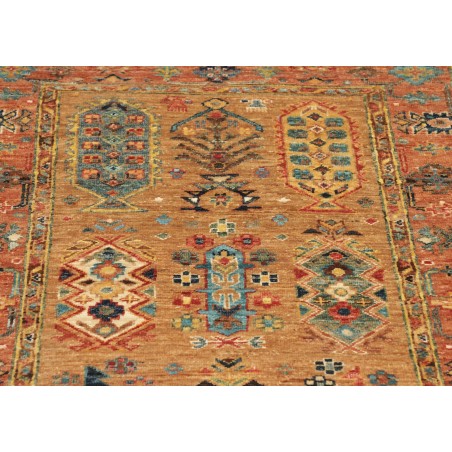 Tappeto Tribal Pakistan arancione grigio 80x242