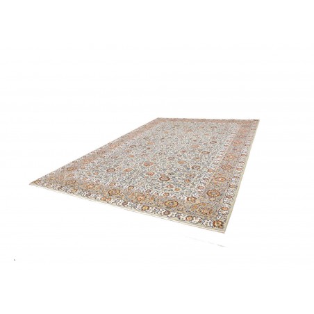 Tappeto Kashan Persia beige azzurro 272x388