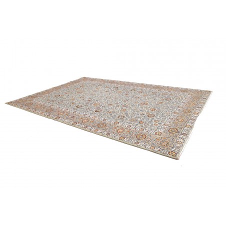 Tappeto Kashan Persia beige azzurro 272x388