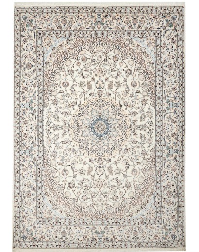 Tappeto Nain 9La Persia bianco grigio 250x353