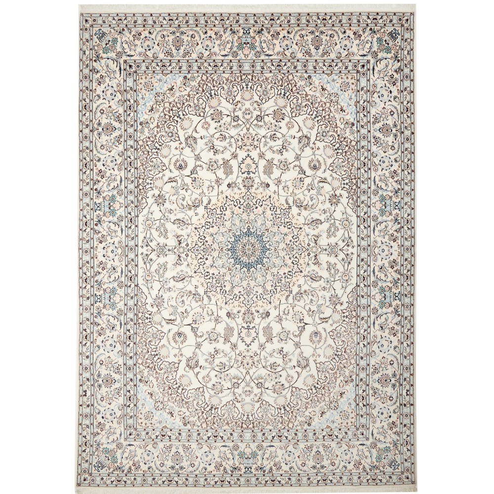 Tappeto Nain 9La Persia bianco grigio 250x353 Tappeto Nain 9La Persia bianco grigio 250x353