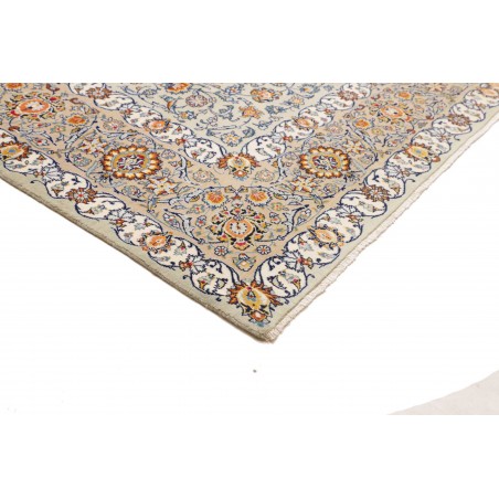 Tappeto Kashan Persia beige azzurro 272x388