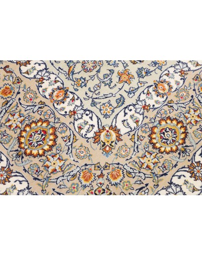 Tappeto Kashan Persia beige azzurro 272x388