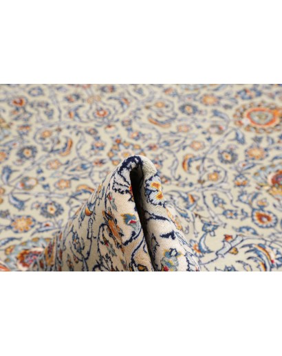 Tappeto Kashan Persia beige azzurro 272x388