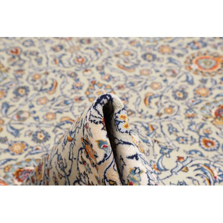 Tappeto Kashan Persia beige azzurro 272x388