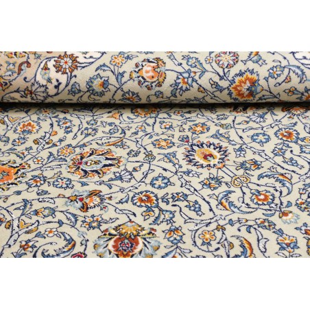 Tappeto Kashan Persia beige azzurro 272x388