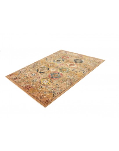 Tappeto Tribal Pakistan marrone arancione 147x211