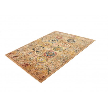 Tappeto Tribal Pakistan marrone arancione 147x211