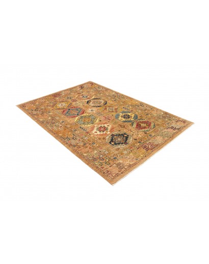 Tappeto Tribal Pakistan marrone arancione 147x211