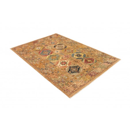 Tappeto Tribal Pakistan marrone arancione 147x211