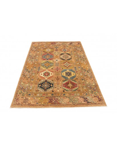 Tappeto Tribal Pakistan marrone arancione 147x211