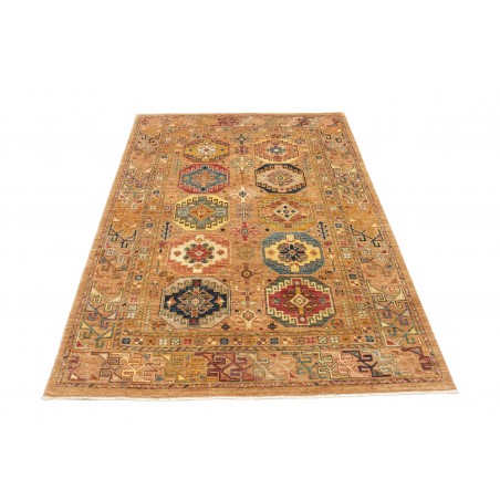 Tappeto Tribal Pakistan marrone arancione 147x211
