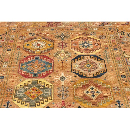 Tappeto Tribal Pakistan marrone arancione 147x211