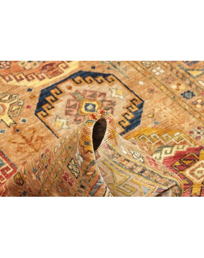 Tappeto Tribal Pakistan marrone arancione 147x211
