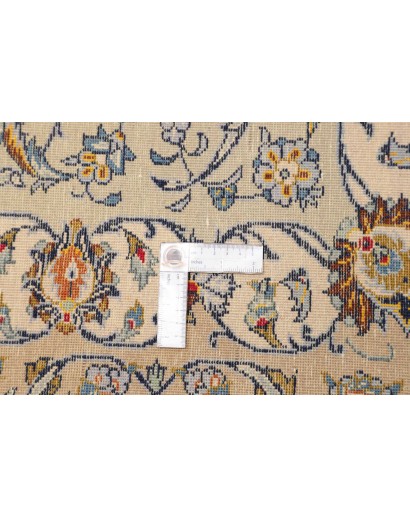 Tappeto Kashan Persia beige azzurro 272x388