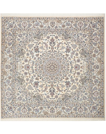 Tappeto Nain 9La Persia bianco grigio 215x210