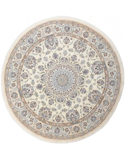 Tappeto Nain 9La Persia bianco grigio 205x205