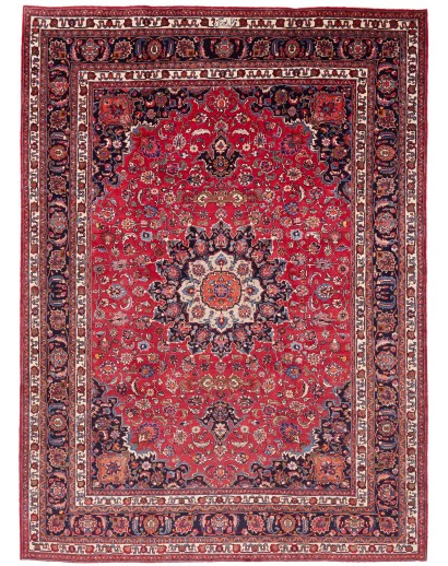 Tappeto Mashad Persia marrone blu 248x340