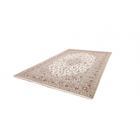 Tappeto Kashan Persia bianco grigio 246x354