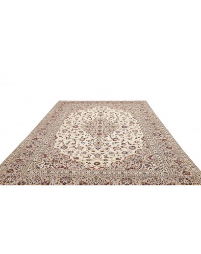 Tappeto Kashan Persia bianco grigio 246x354