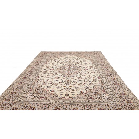 Tappeto Kashan Persia bianco grigio 246x354