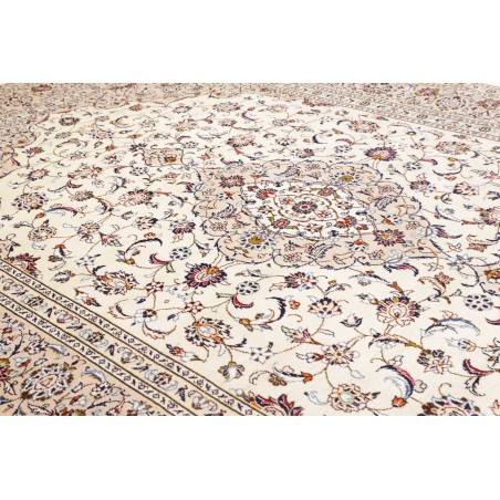 Tappeto Kashan Persia bianco grigio 246x354