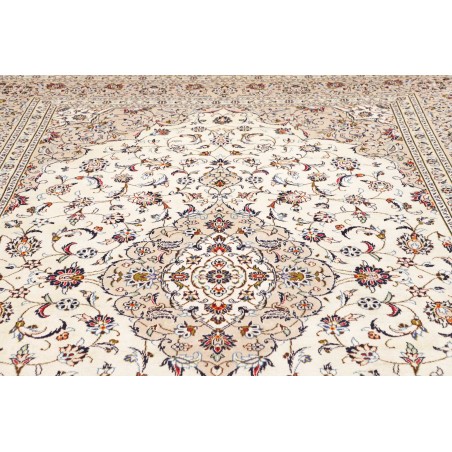Tappeto Kashan Persia bianco grigio 246x354