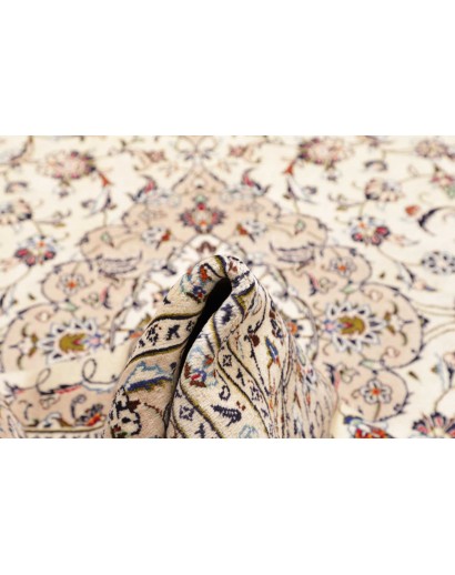 Tappeto Kashan Persia bianco grigio 246x354