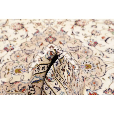 Tappeto Kashan Persia bianco grigio 246x354