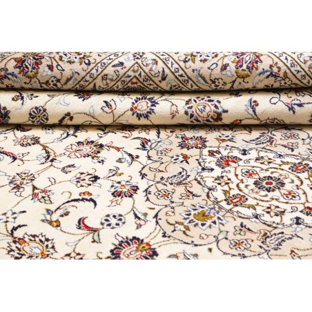 Tappeto Kashan Persia bianco grigio 246x354