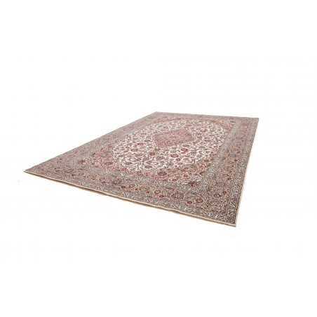 Tappeto Kashan Persia beige bianco 302x418