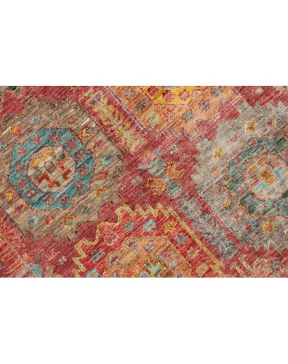 Tappeto Tribal Pakistan marrone bianco 75x278