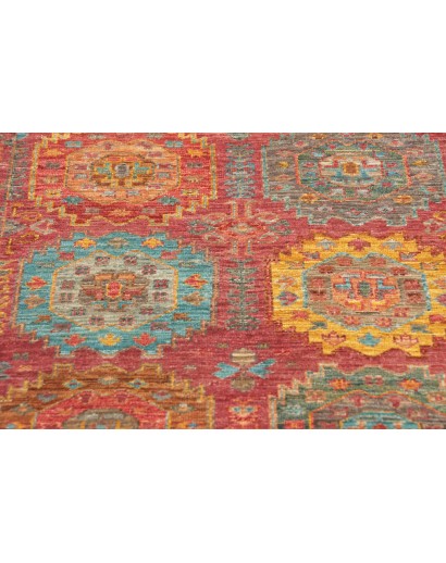 Tappeto Tribal Pakistan marrone bianco 75x278