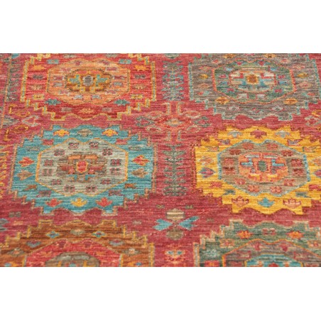 Tappeto Tribal Pakistan marrone bianco 75x278