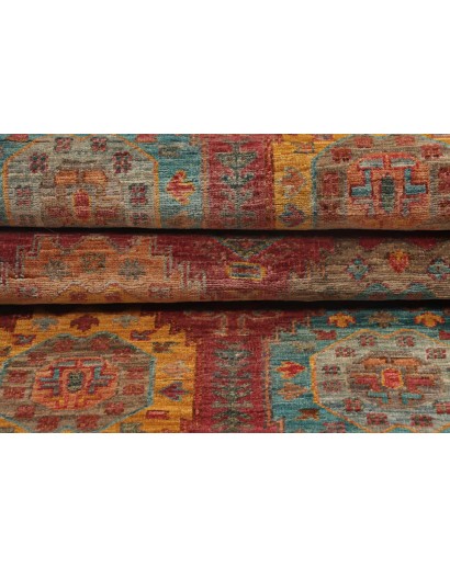 Tappeto Tribal Pakistan marrone bianco 75x278