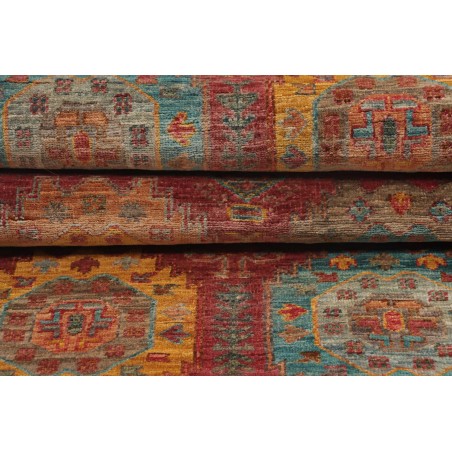 Tappeto Tribal Pakistan marrone bianco 75x278