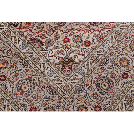 Tappeto Kashan Persia beige bianco 302x418