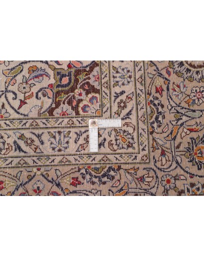 Tappeto Kashan Persia beige bianco 302x418