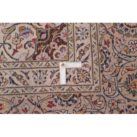 Tappeto Kashan Persia beige bianco 302x418