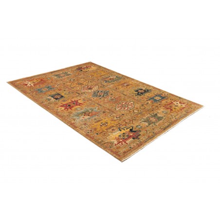 Tappeto Tribal Pakistan arancione marrone 150x210