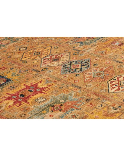 Tappeto Tribal Pakistan arancione marrone 150x210