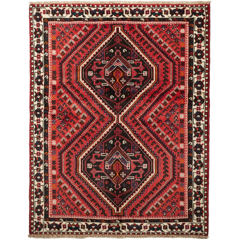 Tappeto Shiraz Persia marrone 161x202 Tappeto Shiraz Persia marrone 161x202