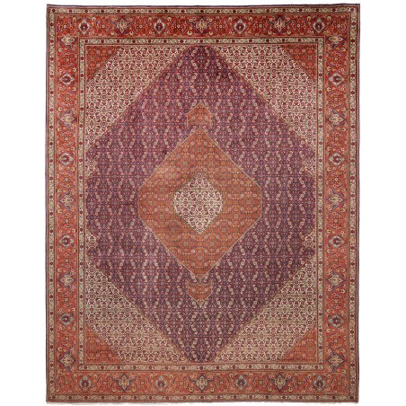 Tappeto Tabriz Persia marrone grigio 305x390