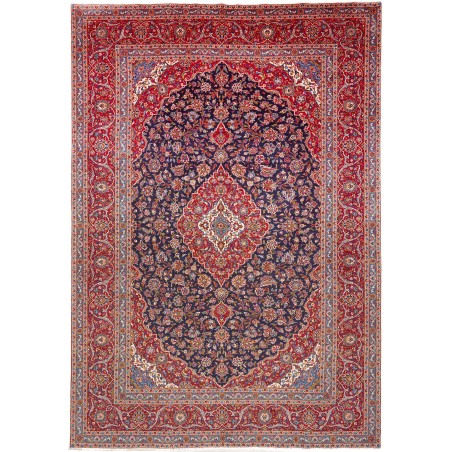 Tappeto Kashan Persia marrone grigio 280x402