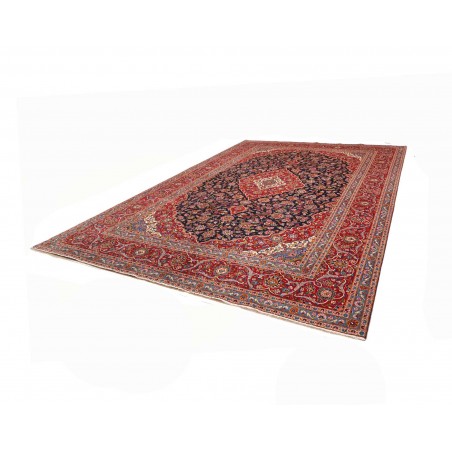 Tappeto Kashan Persia marrone grigio 280x402