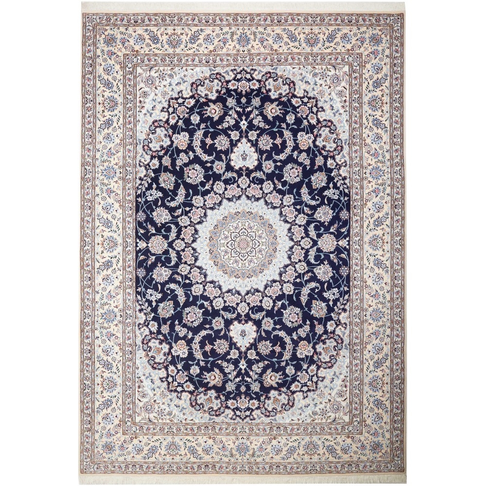 Tappeto Nain 9La Persia bianco grigio 250x355